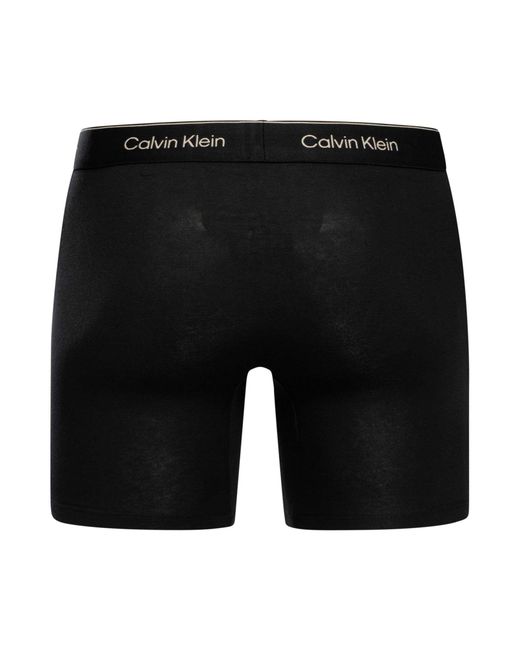 Calvin Klein Black 3 Pack Icon Boxer Briefs for men
