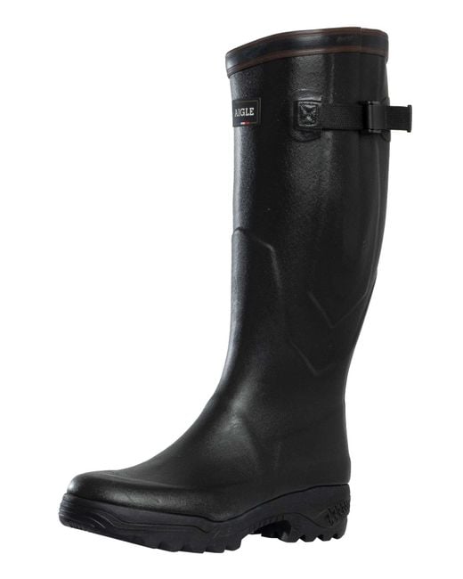 Aigle Black Parcours Var Wellington Boots for men