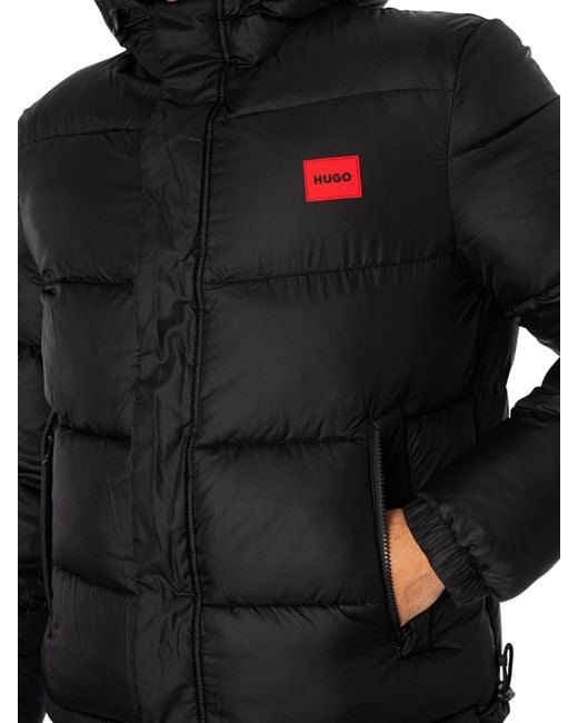 HUGO Black Balin2341 Puffer Jacket for men