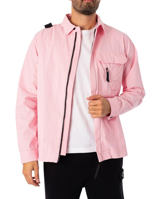 Ma Strum Pink Cadet Overshirt for men