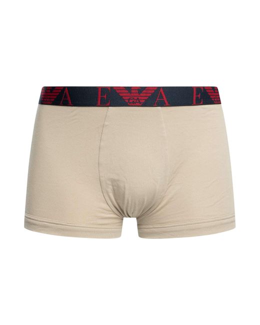 Emporio Armani Blue 3 Pack Trunks for men