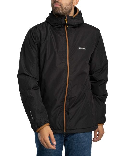 Regatta Black Caspen Waterproof Jacket for men