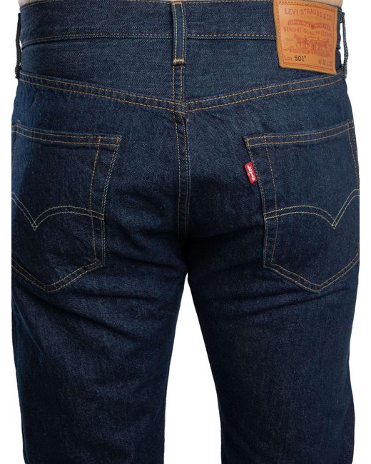 Levi's Blue 501 Original Fit Jeans for men