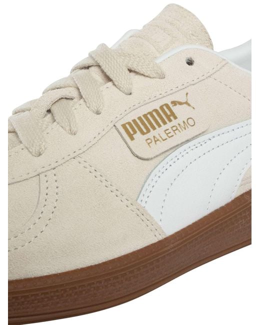 PUMA White Palermo Leather Trainers for men