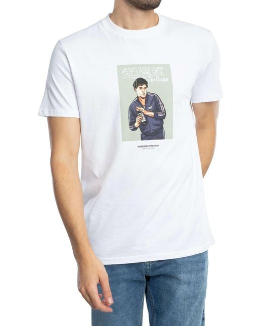Weekend Offender White The Joint Graphic T-shirt for men
