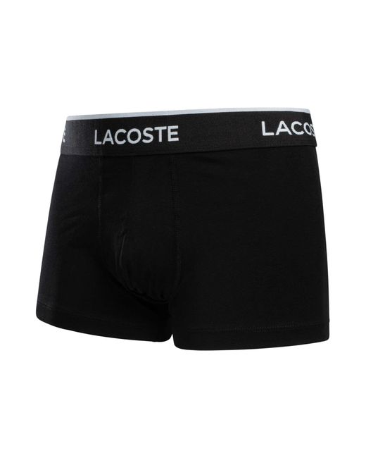 Lacoste Black 7 Pack Trunks for men