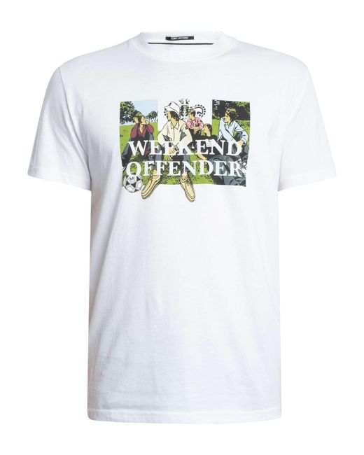 Weekend Offender White Hymns Graphic T-shirt for men