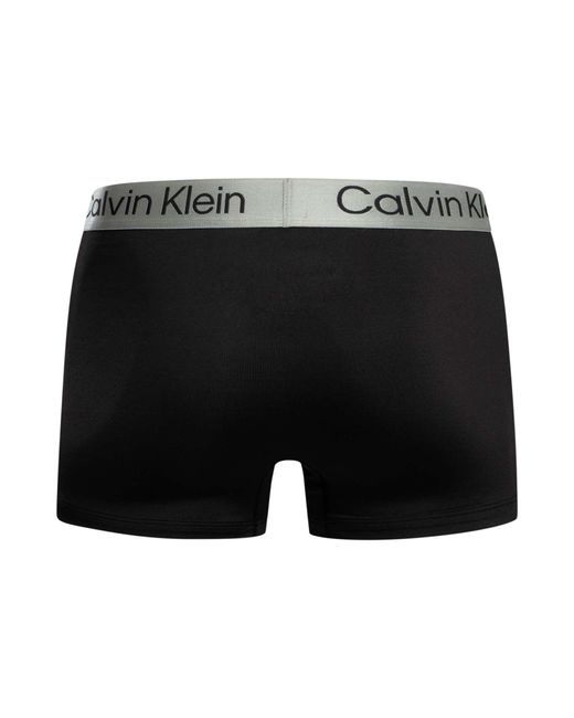 Calvin Klein Multicolor 3 Pack Brushed Microfiber Trunks for men