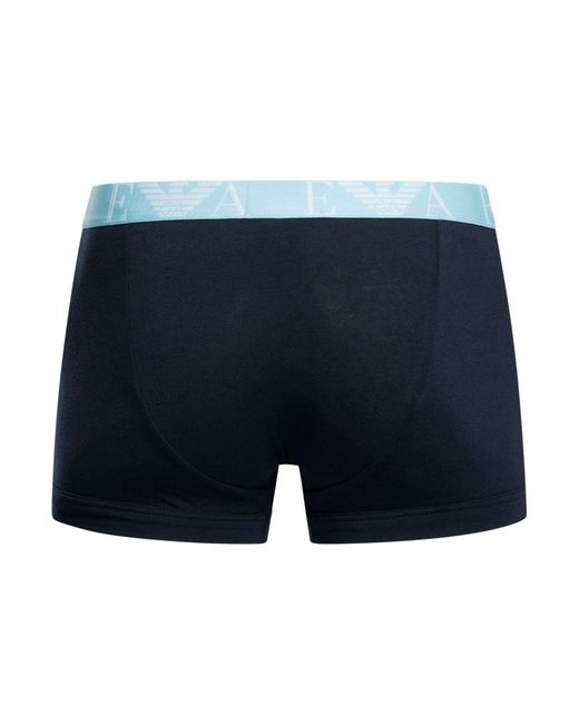 Emporio Armani Blue 3 Pack Trunks for men