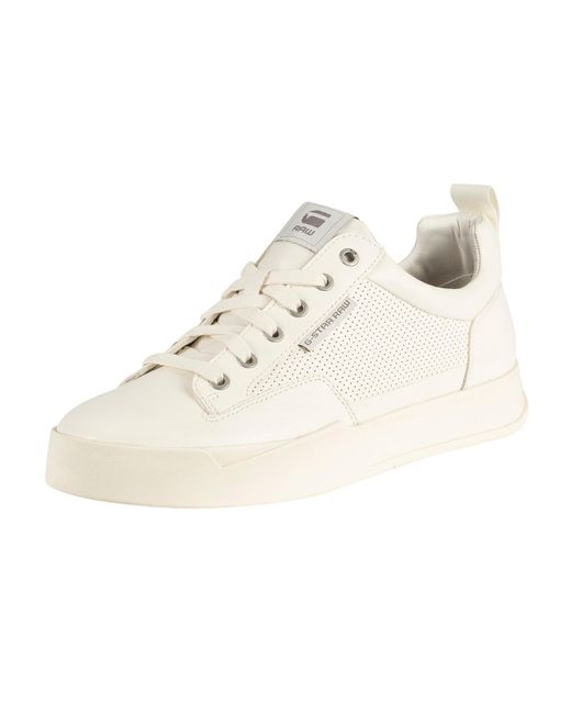 G-Star RAW White Rackam Core Low Trainers for men