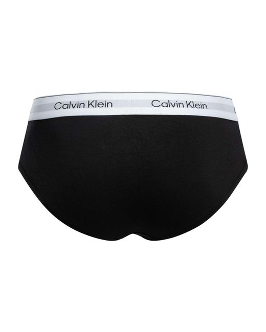 Calvin Klein Black 3 Pack Icon Hip Briefs for men