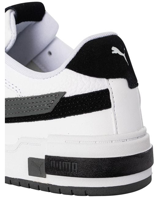 PUMA White Ca Pro Glitch Leather Trainers for men