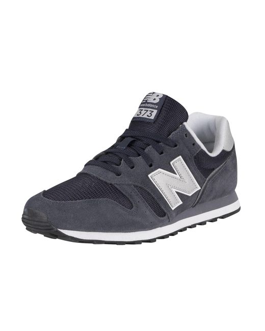 New Balance 373 Suede Trainers in Blue for Men | Lyst Australia