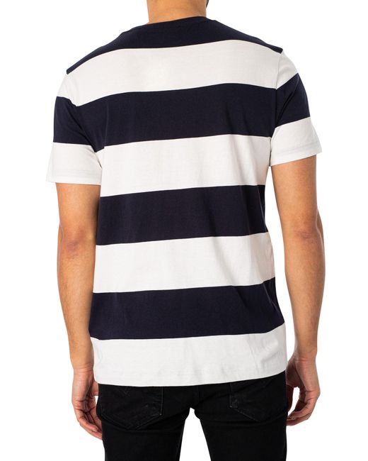 Gant Blue Bar Stripe T-shirt for men