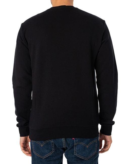 EA7 Black Graphic Neon Sweatshirt for men