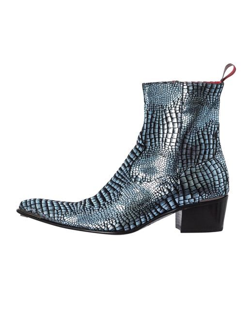 Jeffery West Blue Hawk Chelsea Boots for men