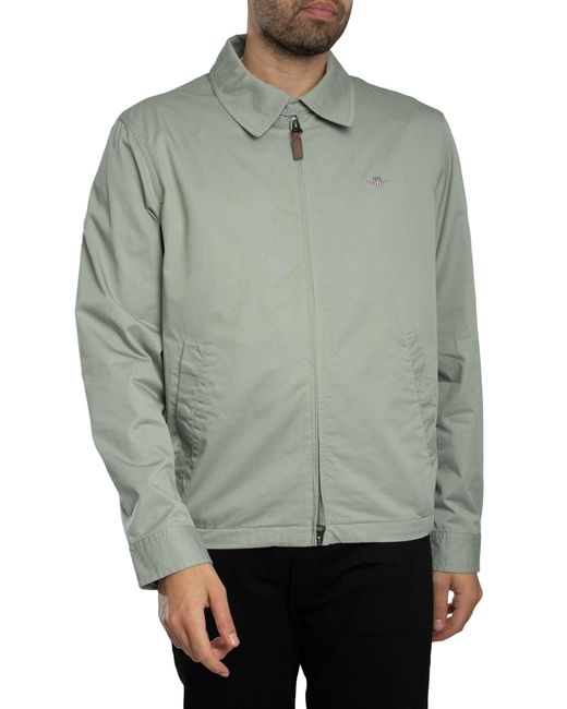 Gant Gray Cotton Windcheater Jacket for men