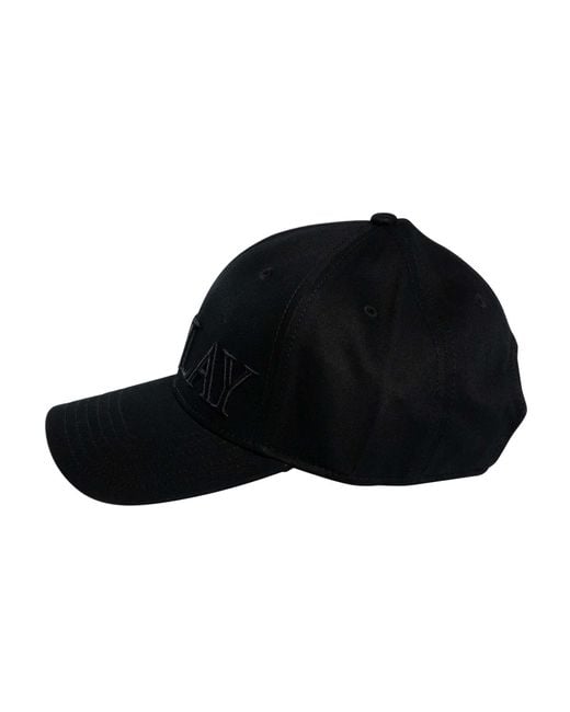 Replay Black Big Logo Baseball Cap for men