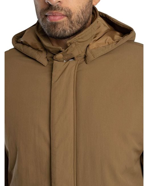 Lyle & Scott Natural Wadded Parka Jacket for men