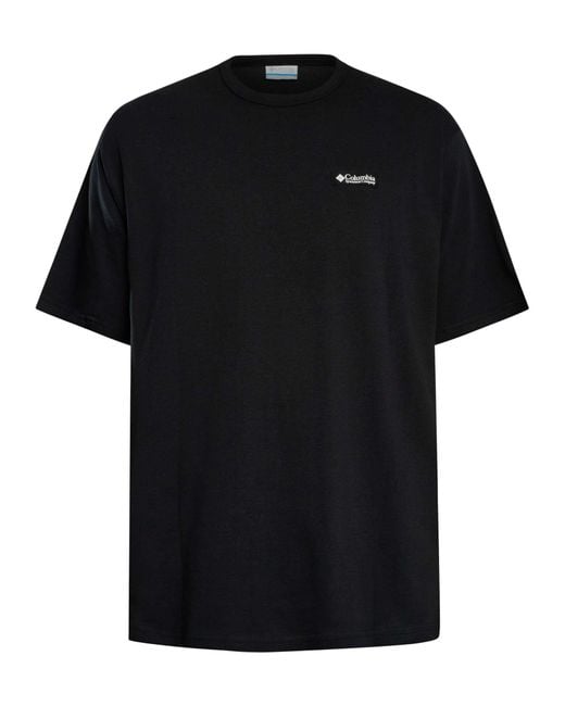 Columbia Black Heavyweight Back Graphic Relaxed T-shirt for men