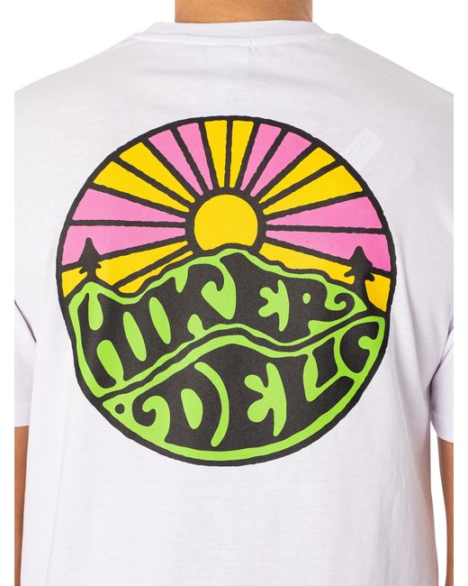 Hikerdelic White Original Logo T-shirt for men