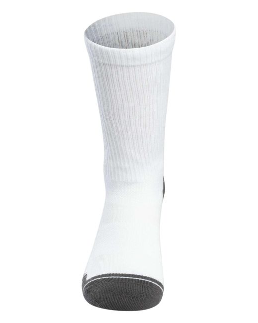 Under Armour White 3 Pack Performance Tech Crew Socks for men
