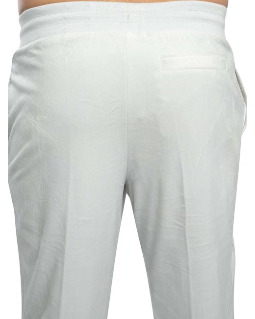 Fila Gray Fio Velour Straight Joggers for men