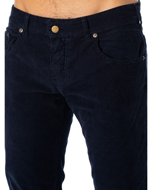 Lois Black Sierra Thin Corduroy Trousers for men