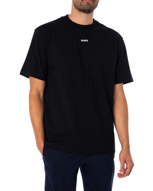 HUGO Black Dapolino T-shirt for men