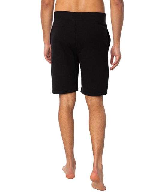 Tommy Hilfiger Black Lounge Track Sweat Shorts for men