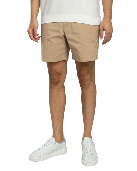 Lacoste Natural Regular Fit Stretch Cotton Shorts for men