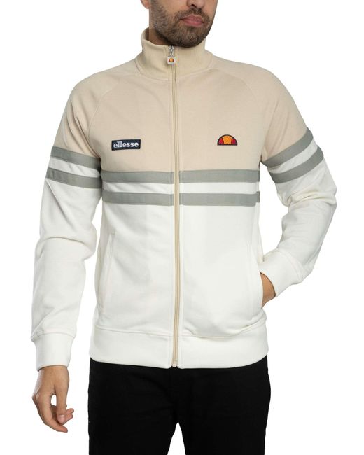 Ellesse White Rimini Track Jacket for men