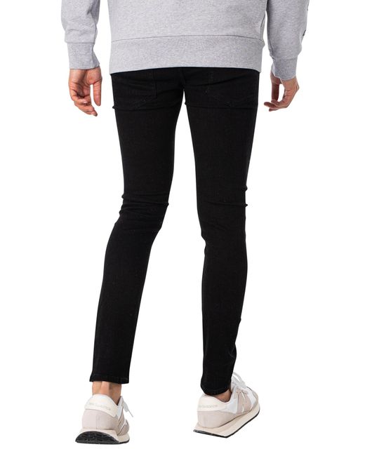 Jack & Jones Black Liam Original 773 Skinny Jeans for men