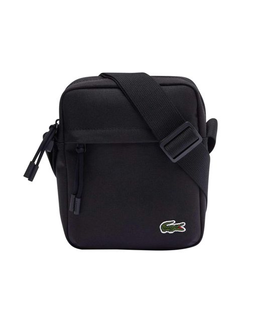 Lacoste Blue Neo Croc Shoulder Bag for men