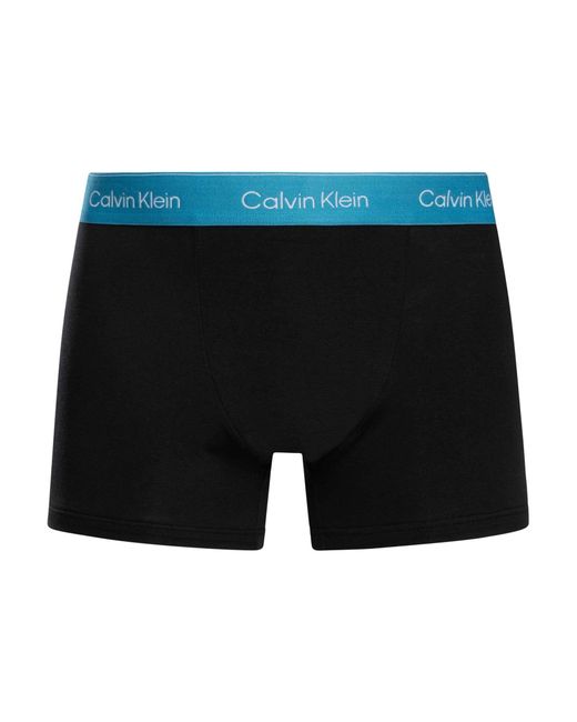 Calvin Klein Black 3 Pack Icon Relaxed Fit Trunks for men