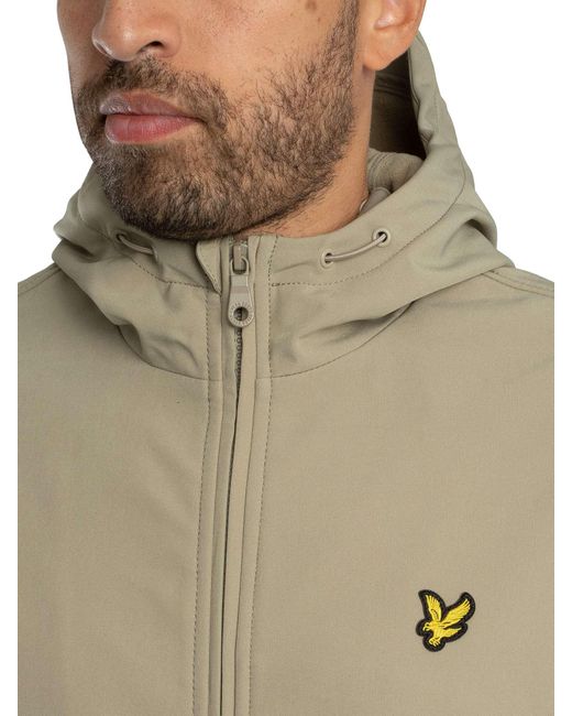 Lyle & Scott Natural Fleece Back Softshell Jacket for men