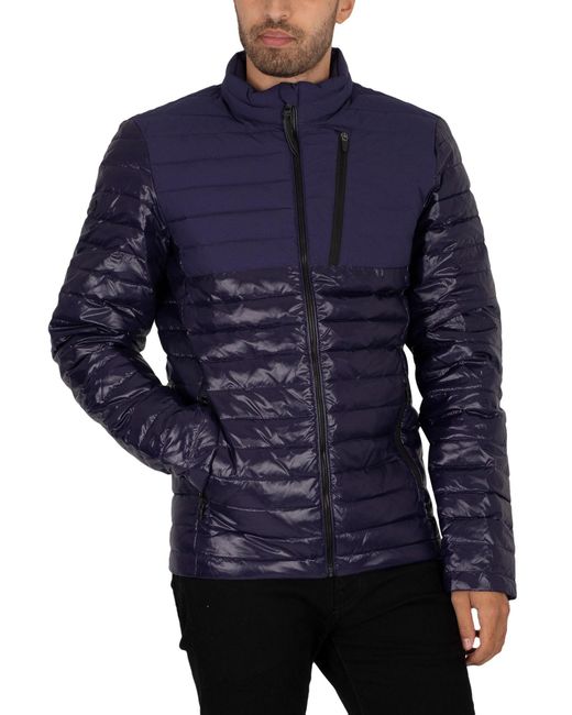 Superdry Studios Contrast Core Down Jacket in Blue for - Lyst