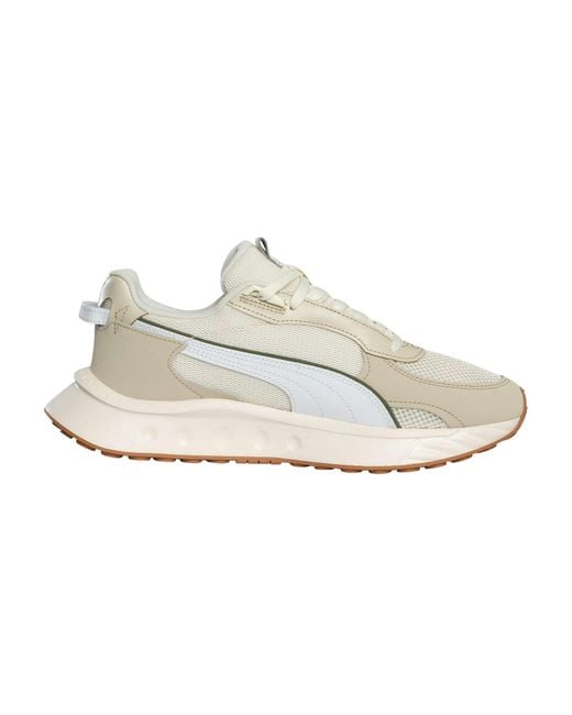 PUMA White Wild Rider Futurism Trainers for men