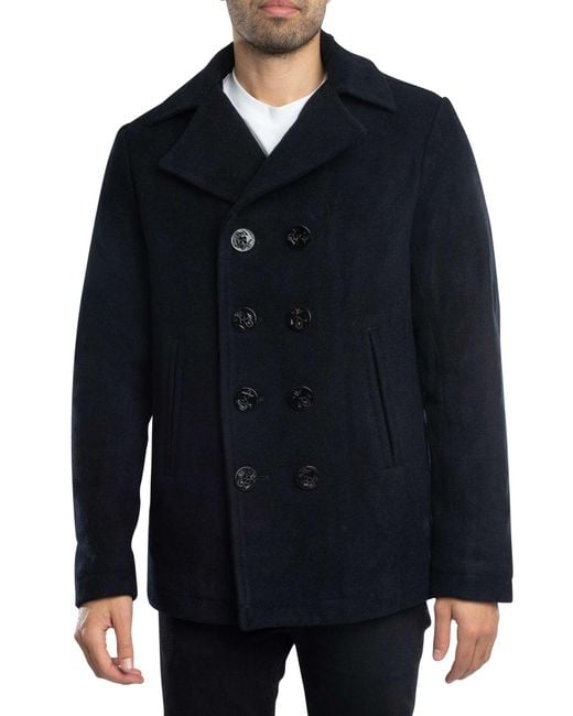 Schott Nyc Cyclone 2 Peacoat in Blue for Men Lyst