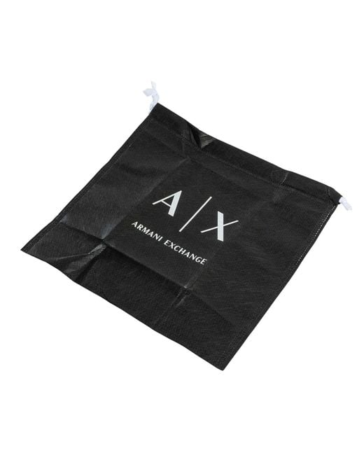 ARMANI EXCHANGE Black Box Logo Crossbody Bag for men