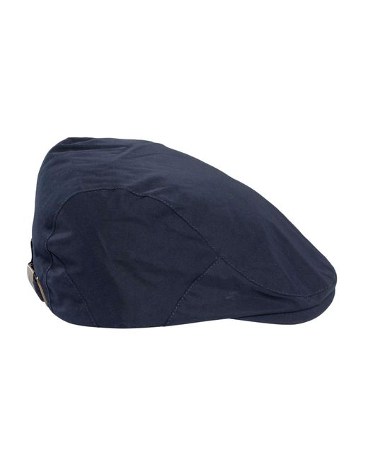 Aquascutum Blue Cotton Flat Cap for men