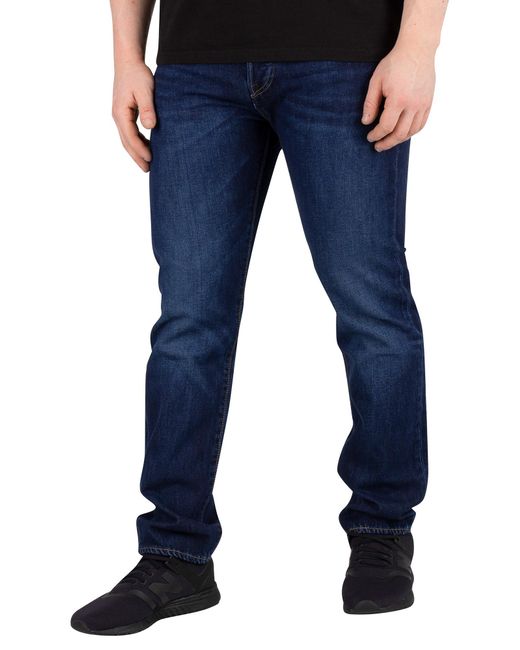 Levi's Blue 501 Slim Taper Jeans for men