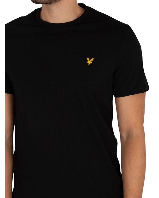 Lyle & Scott Black Plain T-shirt for men