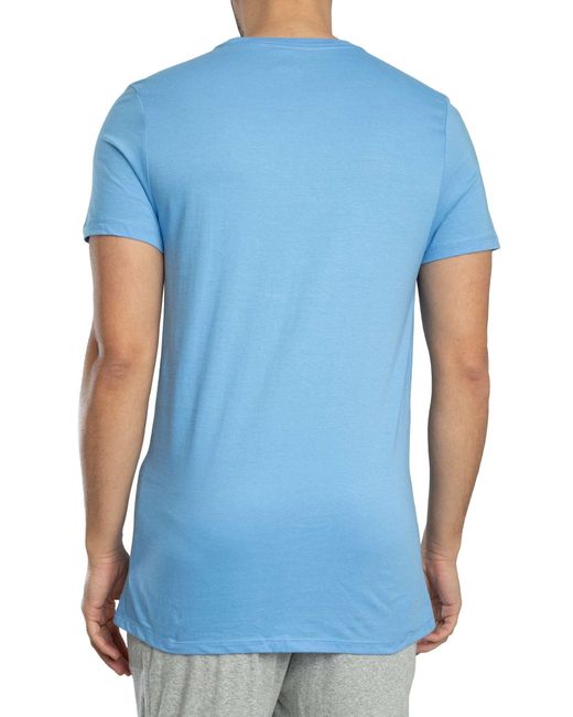 Calvin Klein Blue 3 Pack Classic Lounge T-shirt for men