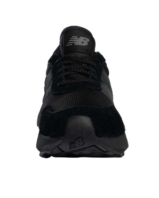 New Balance Black 370 Suede Trainers for men