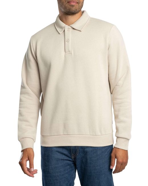 Jack & Jones Natural Bradley Polo Sweatshirt for men