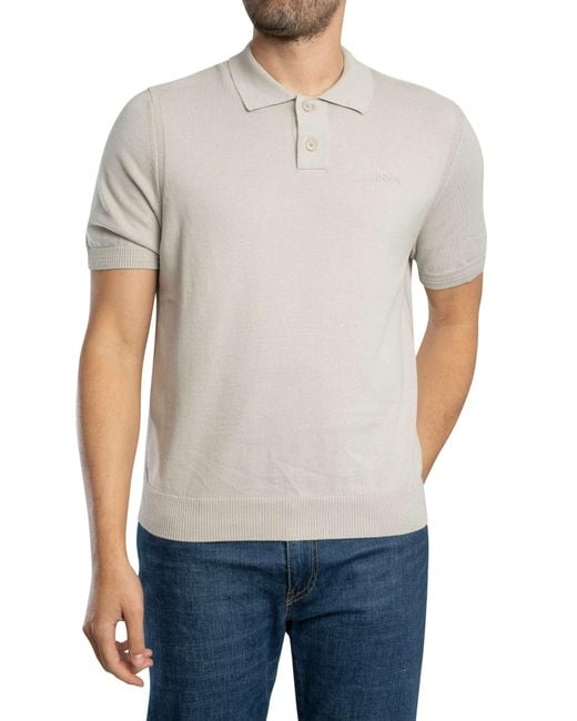 Boss Gray Asac Polo Shirt for men