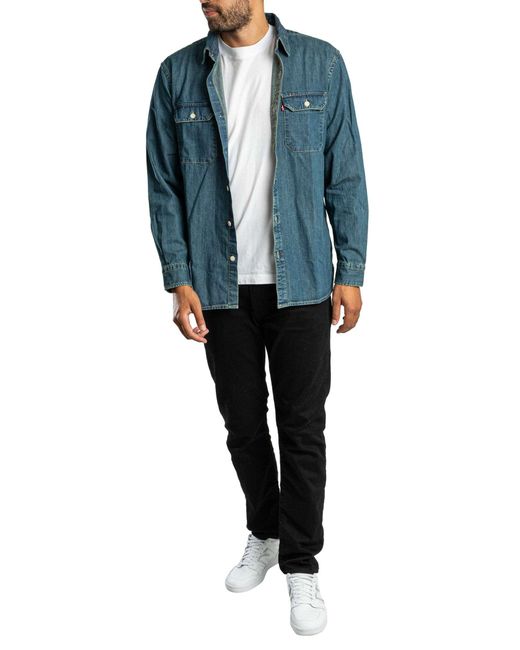 Levi's Blue Jackson Worker Shirt for men