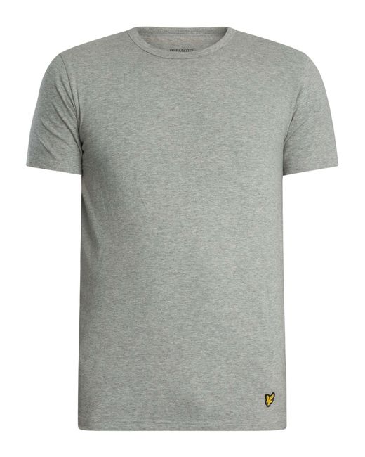 Lyle & Scott Black Basic 3 Pack T-shirt for men