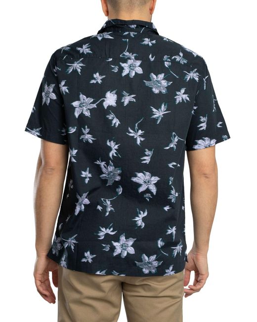 Superdry Blue Cabana Print Short Sleeved Shirt for men